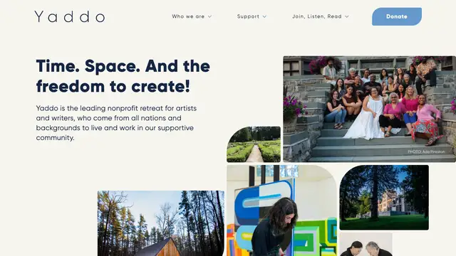 Yaddo Website preview