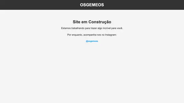 OSGEMEOS Website preview