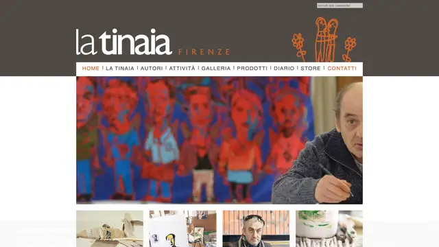 La Tinaia Website preview