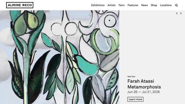 Almine Rech Website preview