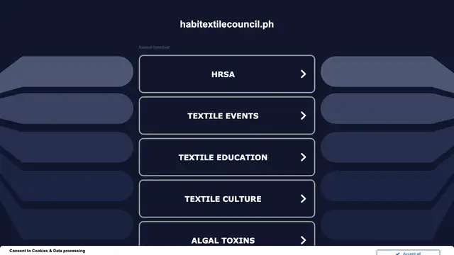 HABI Philippine Textile Council Aperçu du site