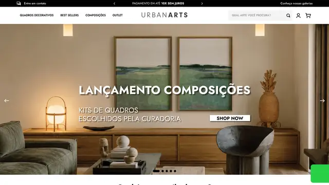 Urban Arts Website preview