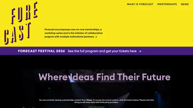 Forecast Platform Website preview