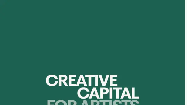Creative Capital Website preview