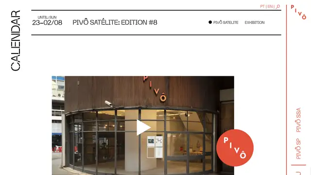 Pivô Artists Website preview
