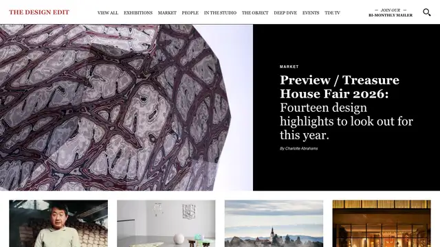 The Design Edit Website preview