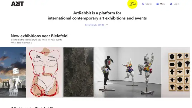 ArtRabbit Website preview