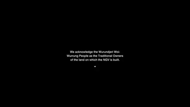 National Gallery of Victoria Website preview
