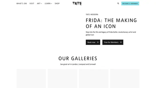 Tate Website preview