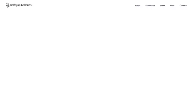 Kalfayan Galleries Aperçu du site