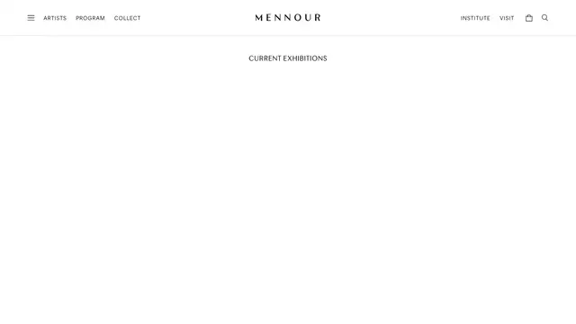 kamel mennour Website preview