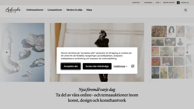 Bukowskis Website preview