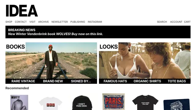 IDEA Books Website preview