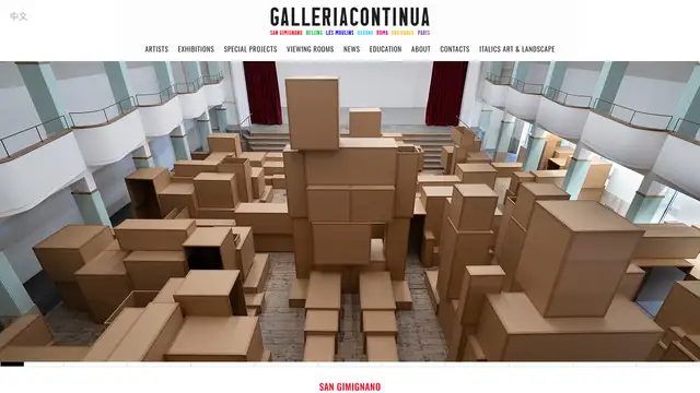 Galleria Continua Website preview
