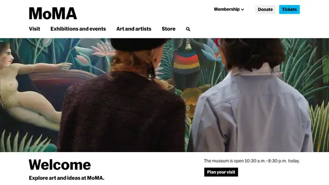 MoMA Website preview