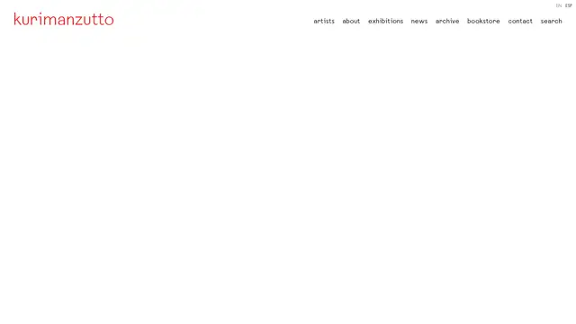 kurimanzutto Website preview